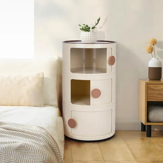 Modern Round Bedside Cabinet