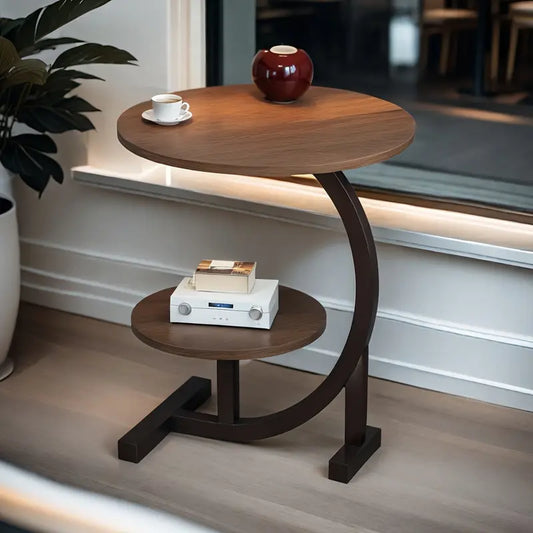 Versatile 2-Tier Coffee Table with Shelf